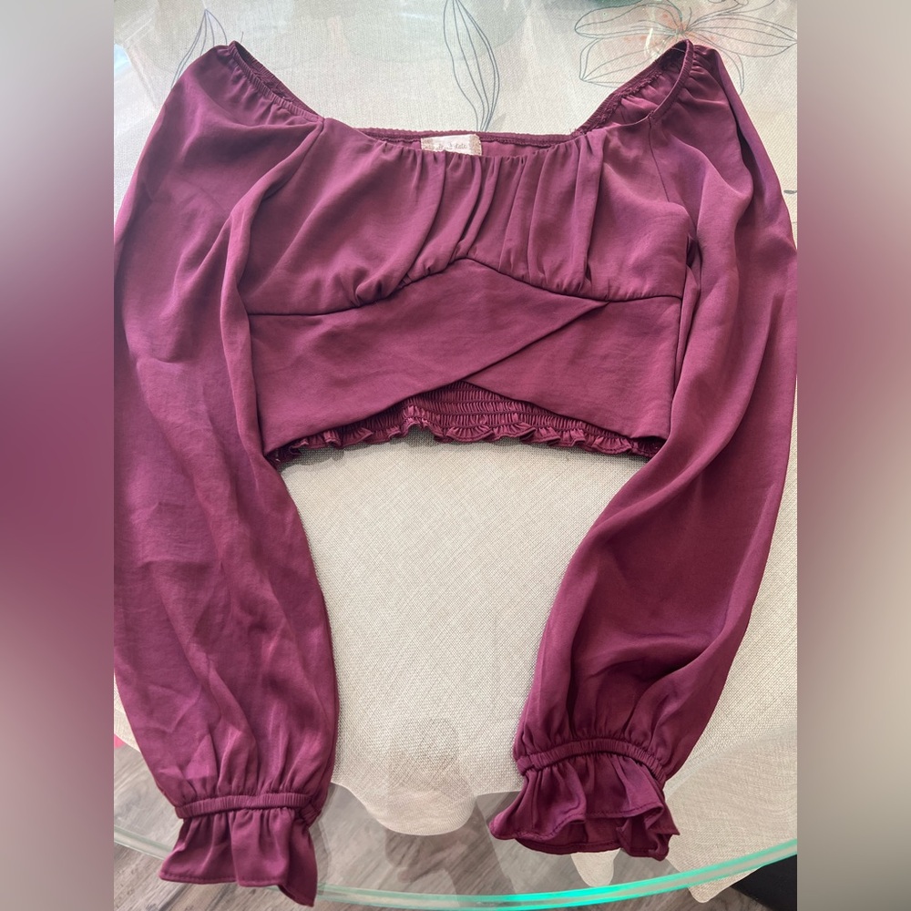 Altar’d State cropped long sleeve shirt